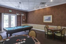 Billiard room for seniors