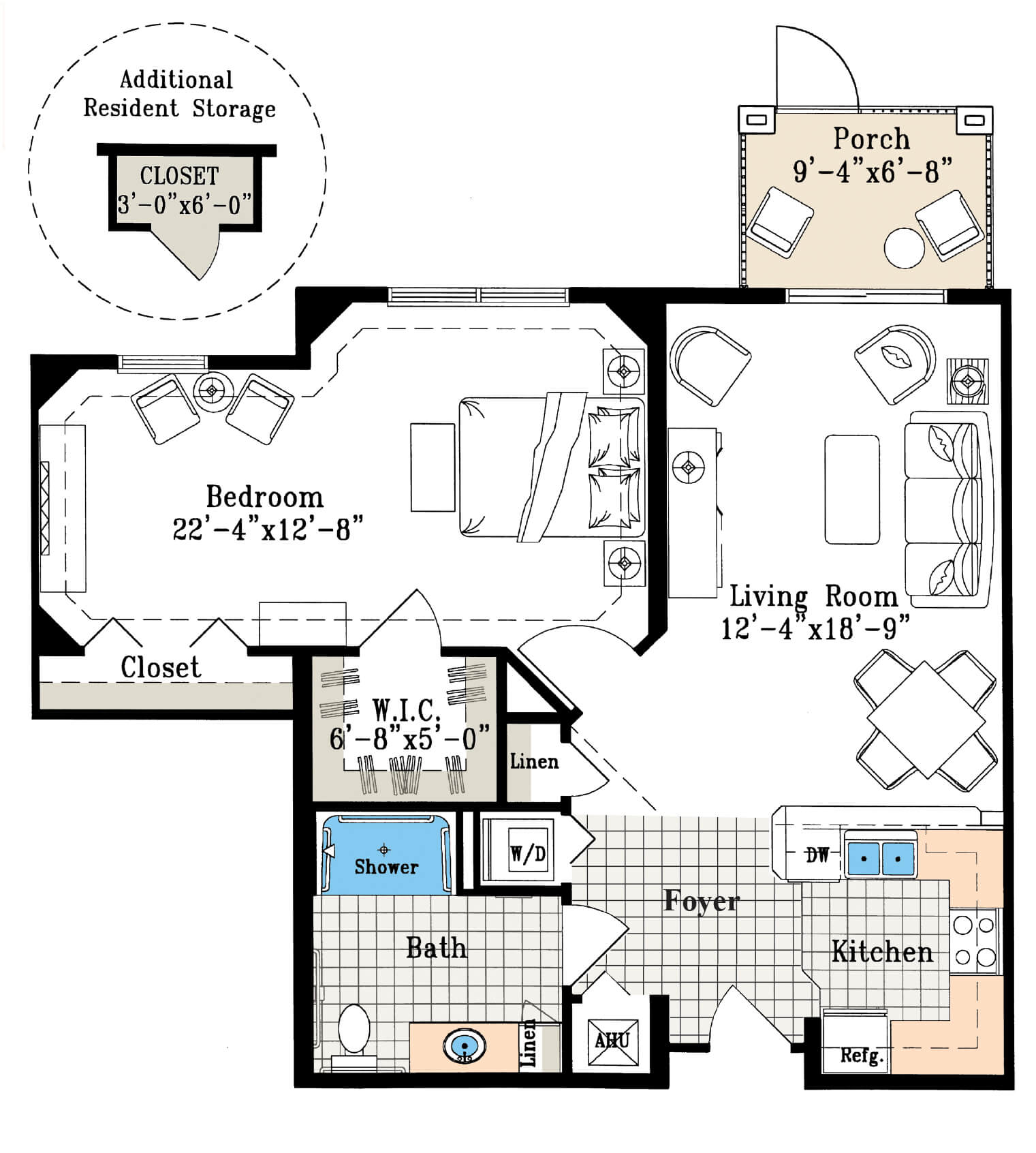 Canterbury, senior living floor plans
