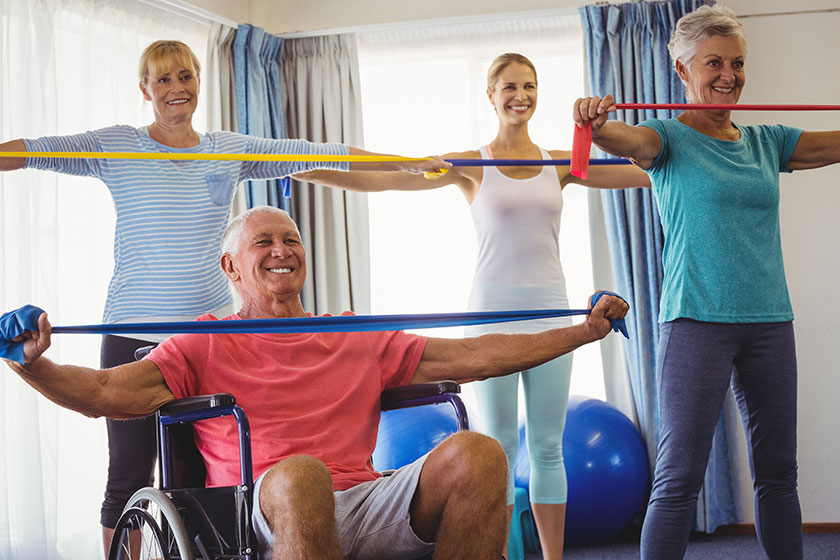 The Best Exercises For Seniors Who Use Wheelchairs - Aston Gardens
